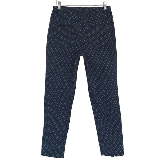 Navy Slim Pants with White Dots - Picture 4 of 6
